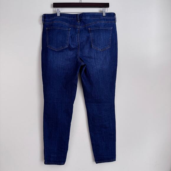 NYDJ Blue Denim Women's Size 14 Jeans Ankle Skinny Leg Casual Mid-Rise - Picture 2 of 10